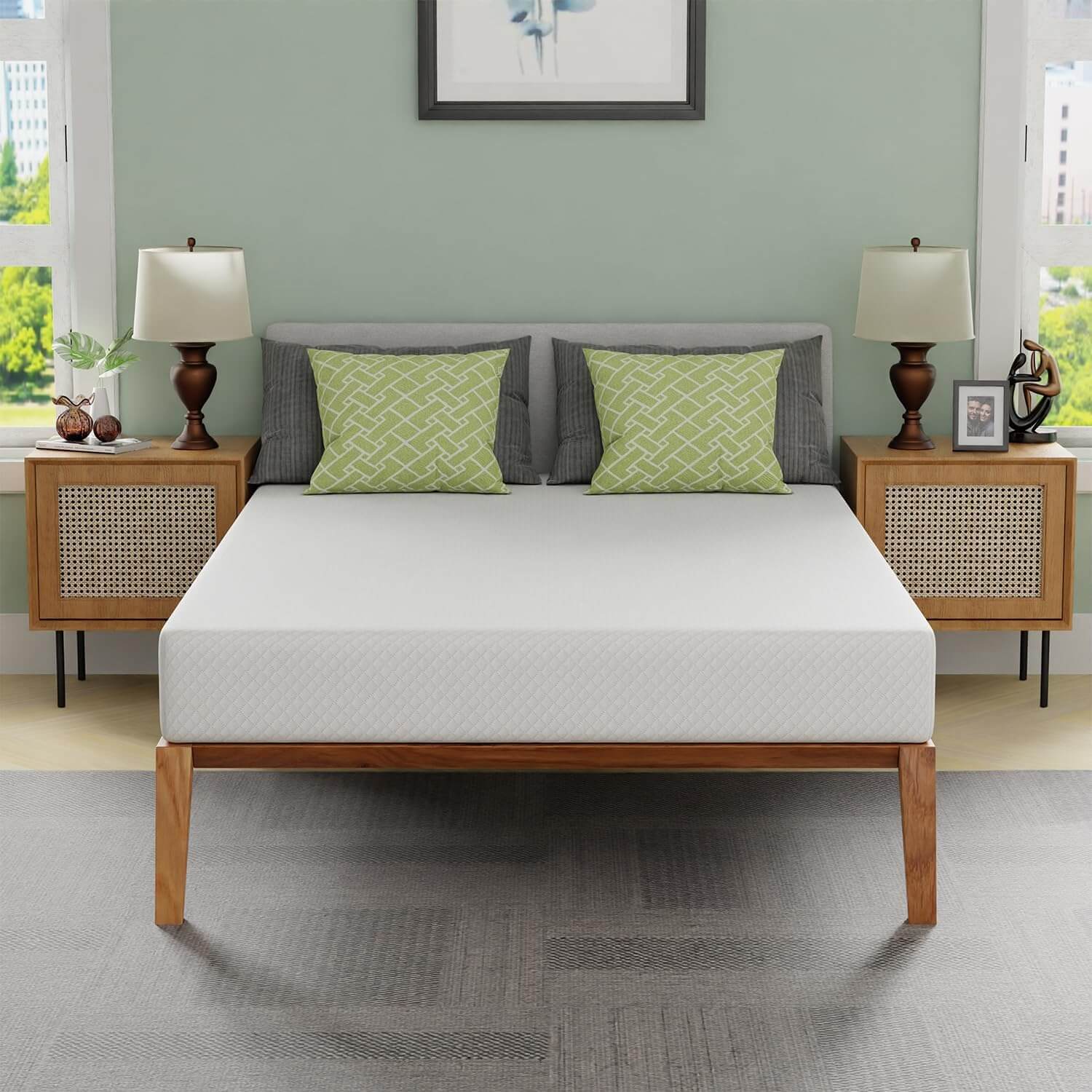 6_8_10_12 inch Gel Memory Foam Mattress for Cool Sleep